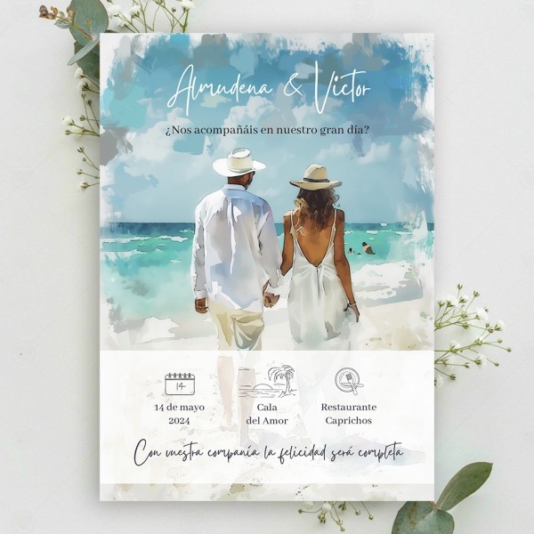 Invitación de Boda Soleil 