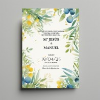 Invitación de Boda Botánica