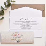 Invitación de Boda corazón novios