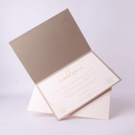 Invitación de Boda original tono crema