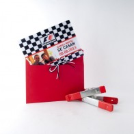 Invitación de Boda creativa formula uno