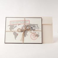 Invitación de Boda creativa mapa