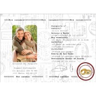 Invitación de Boda creativa pasaporte