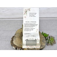 Invitación de Boda creativa maleta vintage