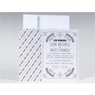 Invitación Boda vintage enamorada