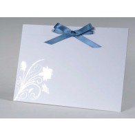 Invitación de Boda original flor y lazo