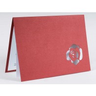 Invitación de Boda original con sello flor