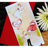 Invitación de Boda creativa balcon