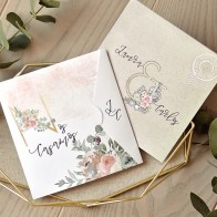 Invitación de Boda estampado floral