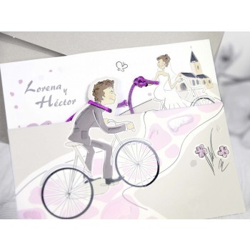 Invitación de Boda creativa castillo