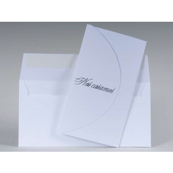 Invitación de Boda original blanca