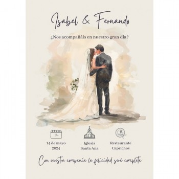 Invitación de Boda Greda