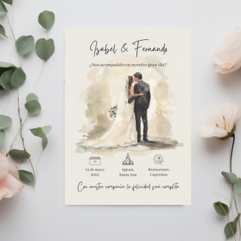 Invitación de Boda Greda