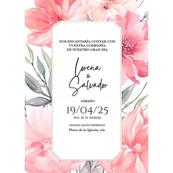 Invitación de Boda Primavera