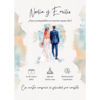 Invitación de Boda Turqueta