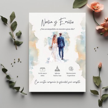Invitación de Boda Turqueta
