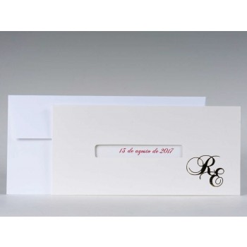 Invitación de Boda original con ventana