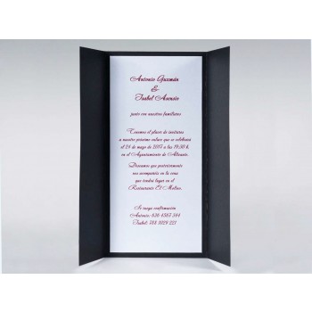 Invitación de Boda original vertical